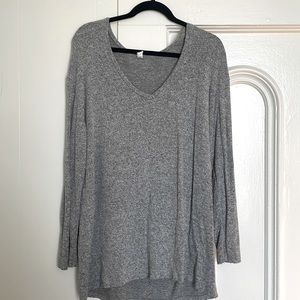 Grey BP V-neck sweater, Large